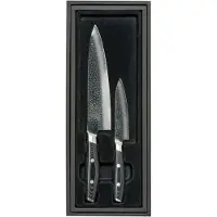 Yaxell Tsuchimon 36751, Juego de regalo de 2 piezas: cuchillo de chef y cuchillo universal