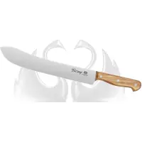 Due Cigni Tuscany 2C764-28OL cuchillo de carnicero 28 cm madera de olivo