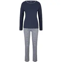 Tom Tailor Pijama navy / blanco