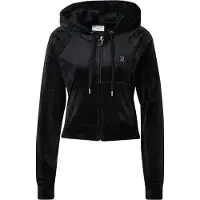 Juicy Couture Sudadera con cremallera 'Madison' negro / plata