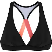 LASCANA Top de bikini deportivo negro