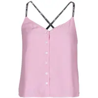 Tommy Hilfiger Blusa TJW CAMI TOP BUTTON THRU mujer - Rosa - EU XS