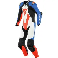 Dainese Laguna Seca 5 traje de cuero Negro/Blanco 26 hombres