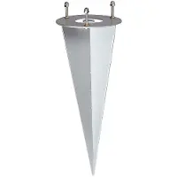 SLV Estaca de anclaje para farolas de jardín OVA, galvanizada, 228722
