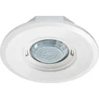ESYLUX , sensor de movimiento para techo, modelo MD-FLAT 360i/8 RW, diseño circular, montaje empotrado, color blanco, referencia EP10427886