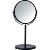 Wenko Espejo de pie para maquillaje, con aumento, para colocar en la mesa, modelo Assisi, 17 cm, ideal para el baño