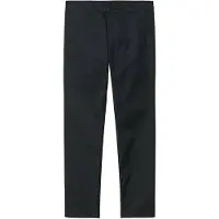 Carhartt WIP - Pantalones - Sid Pant Stretch Twill Black Rinsed de Algodón - Talla 29 US - Negro