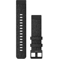 Garmin - Relojes deportivos - Correas de reloj QuickFit 20 Nylon negro jaspeado de Nylon - Negro