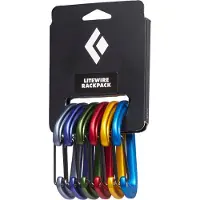 Black Diamond Mosquetón Lite Wire 6 Unidades