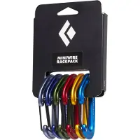 Black Diamond - Miniwire Rackpack - Mosquetón cierre instantáneo multicolor