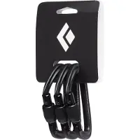 Black Diamond - Hotforge Screwgate 3 Pack - Mosquetones de rosca negro