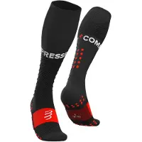 Compressport - Full Socks Run - Calcetines de compresión size T3 - EU 42-44, negro