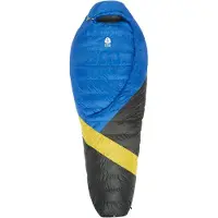 Sierra Designs - Cloud 35 / 800 DriDown - Saco de dormir de plumas size Regular, azul/ peat