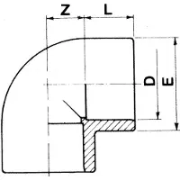 Cepex Codo Pvc 01725 90º Ø225 Con Adhesivo