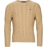 Ralph Lauren para hombre. 710775885014 Jersey de algodón en punto de ochos marrón (XL), Casual, Clásico, outlet 2026.
