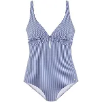 s.Oliver Traje de baño azul / blanco