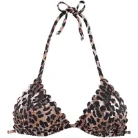 LASCANA Top de bikini 'Lexa' beige / negro