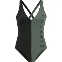 Elbsand Traje de baño verde / negro