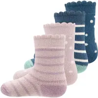 Ewers Calcetines azul oscuro / lila / rosa / blanco