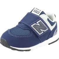 New Balance unisex para niños. NW574V1 Zapatillas 574 New marino (25), Plano, Velcro, Casual, moda infantil, outlet 2026.