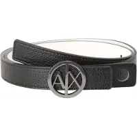Armani Exchange para mujer. 9411180A87742520 Cinturón negro (95cm), Casual, Sintético, Imitación cuero, outlet 2026.