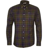 Barbour - Camisas - Wetheram Tailored Tartan Shirt Classic Tartan - Talla L - Verde