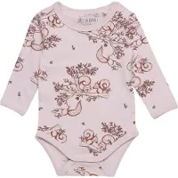Fixoni Pijama entero/body marrón / lila