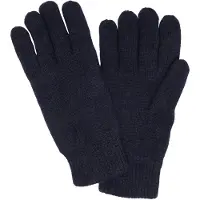 Selected Guantes con dedos 'Cray' azul noche