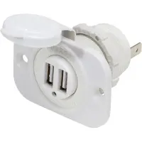 Blue Sea Systems Conector USB doble transparente de . Transparente. Talla única