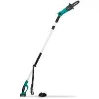 Vonroc Motosierra telescópica 20V - 2.0Ah - 200 hasta 260 cm. | Incl. batería y cargador rápido