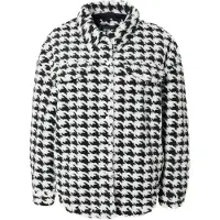 Urban Classics Ladies Aop Sherpa Overshirt Blackhoundstooth Talla: S | Sobrecamisas Outlet | Mujer | Negro