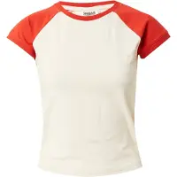 Urban Classics Camiseta crema / rojo