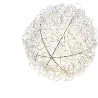 Konstsmide , guirnalda LED con forma de esfera, 160 diodos LED de luz blanca cálida, 4,5V, para uso en interiores, cable transparente - 3515-303