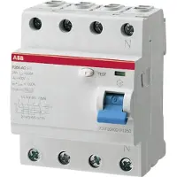 ABB Disyuntor de 4 polos, 40 A, 230 V/CA, 400 V/CA, modelo 2CSF204101R1400 (2CSF204101R1400)