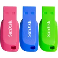 SanDisk Pendrive Cruzer Blade 32gb Usb 2.0 3 Pack