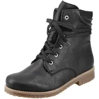 Rieker Botines con cordones negro