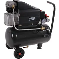 Nobrand Compresor de 2 kW, 8 bares, depósito de 24 litros. Generador de aire comprimido, silencioso, compresor de baja sonoridad
