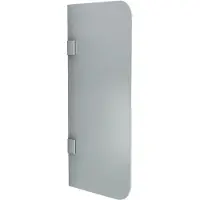 Aloni : Panel divisor para inodoro, separador de muslos, vidrio esmerilado, 900x400 mm, 8 mm de grosor