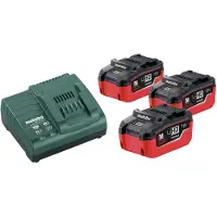 Metabo Power Set (3 x 18V 5,5 Ah LiHD + ASC 145)