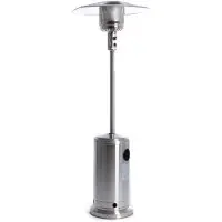 Fornorth Calentador de pie para exteriores , modelo Heizstrahler Stand Patio, funciona con gas, acero inoxidable, 13 kW