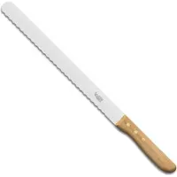 Robert Herder 1607120028 Cuchillo de pan y de trinchar 31,5 cm, madera de roble