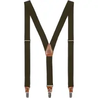 Fjällräven - Singi Leather Clip Suspenders - Tirantes size One Size, oliva