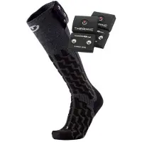 Therm-ic - Calcetines calefactables - Set Heat Fusion Uni + S-1200B - Talla 42-44 - Negro