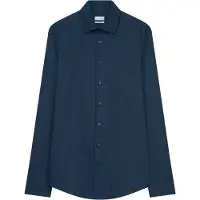 Seidensticker Camisa azul oscuro / blanco