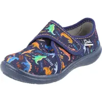 Beck Zapatillas de casa 'Dinosaurier' azul / naranja / negro