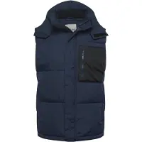 !Solid Chaleco navy / negro / blanco