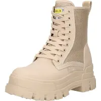 Buffalo Botines con cordones 'Aspha Com2' arena / amarillo / negro / blanco