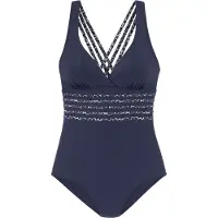 LASCANA Traje de baño marino / antracita / gris claro