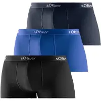 s.Oliver Calzoncillo boxer azul / navy / negro / blanco