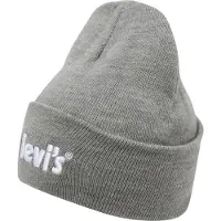 Levi's Unisex Lan Poster Logo Beanie Dark Grey Heather Talla: OS | Outlet | kids | Gris